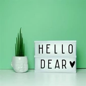 Periboia Sinematik Lightbox Dekorasyon Aydınlatma Aksesuarları (A5 Boyut) - 1