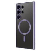 Galaxy S24 Ultra Kılıf Kamera Korumalı Magsafe Parlak Luxury thumbnail 7