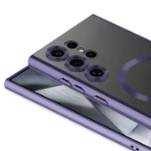 Galaxy S24 Ultra Kılıf Kamera Korumalı Magsafe Parlak Luxury thumbnail 12