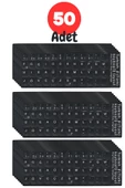 MN6 MF01 Türkçe F Klavye Sticker/Kaliteli -50 Adet/Türkçe F Klavye Etiketi - 1