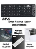 MN6 MF01 Türkçe F Klavye Sticker/Kaliteli -10 Adet/Türkçe F Klavye Etiketi - 3