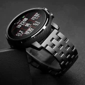 Vendas Samsung Gear S3 (22mm) Metal Bakla İşlemeli Kademe Ayarlı Metal Kordon thumbnail 9