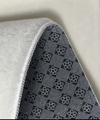 Dekoratif Puffy Peluş Yumuşak Yıkanabilir Kaymaz Taban Kesme Halı Yolluk Krem - 5