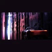 Gri Spor Araba Retro Kanvas Tablo 60 x 120 thumbnail 2