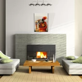 Turuncu ve Gri Tonlarda Afrika Yerli Kadınlar Kanvas Tablo 50 x 70 thumbnail 2