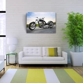 Chopper Siyah Motosiklet Kanvas Tablo 50 x 70 - 2