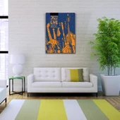 Festival Afişi Siyah Turuncu Renklerde Kanvas Tablo 50 x 70 thumbnail 2