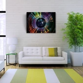 Soyut Fotoğraf Objektifi Koyu renklerde Kanvas Tablo 50 x 70 thumbnail 2