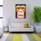 Soyut Maymun Figürü Kanvas Tablo 50 x 70 thumbnail 2