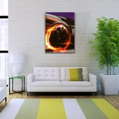 Lastik yakan Spor Araba Kanvas Tablo 50 x 70 - 2