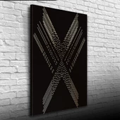 Siyah Beyaz Noktalardan Oluşan x Kanvas Tablo 50 x 70 thumbnail 1