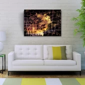 Soyut Matematikçi ve Formüller Kanvas Tablo 50 x 70 thumbnail 2