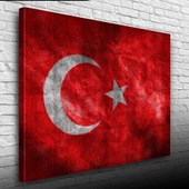 Şanlı Türk Bayrağımız Kanvas Tablo 50 x 70 thumbnail 1