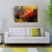 Afiş Sarı ve Kırmızı Tonlarda Kanvas Tablo 50 x 70 thumbnail 2