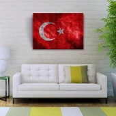 Şanlı Türk Bayrağımız Kanvas Tablo 50 x 70 thumbnail 2