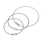 BUFFER® 10'lu Paslanmaz Çelik Tel Anahtarlık - 4