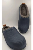 Gezer Kışlık Islak Zemin Erkek Terlik Önü Kapalı Tüylü Lacivert thumbnail 1