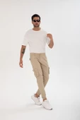 Erkek Slim Fit Kargo Cep Likralı Pantolon - 9