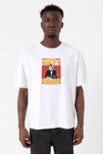 Pulp Fiction The Wolf's Cleaning Services Beyaz Erkek Oversize Tshirt thumbnail 1