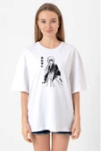 Rurouni Kenshin Poster Japan Beyaz Kadın Oversize Tshirt thumbnail 1