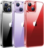 Apple iPhone 14 Plus Kılıf Anti-Fingerprint Kristal Şeffaf Sararmaz Kapak - 4