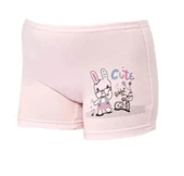 KOTA 3409 KIZ ÇOCUK RENKLİ BASKILI BOXER 6 ADET - 4