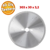 Ahşap MDF Lamine Mobilya Tahta Sunta Kesme Testeresi Metal Tezgah Tipi Uyumlu 303 mm 30 mm 60 Diş - 1