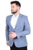 Cengiz İnler Kırçıllı Kırlangıç Yaka Slim Erkek Ceket - 5