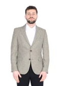 Cengiz İnler Kırçıllı Kırlangıç Yaka Slim Erkek Ceket - 12