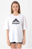The100 Wonkru Sembol Beyaz Kadın Oversize Tshirt thumbnail 1