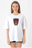 Vikings Rover Amblem Beyaz Kadın Oversize Tshirt thumbnail 1