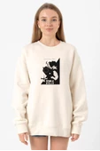 Cowboy Bebop Spike See You Space Cowboy Ekru Kadın 2ip Sweatshirt thumbnail 1