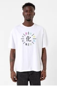 Monogatari Anime Apparitions Beyaz Erkek Oversize Tshirt - 1