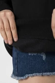 Blackpink JenChooLiChaeng Hangul Siyah Kadın 2ip Sweatshirt - 2