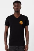 Dragon Ball Z Anime Cool Style Siyah Erkek V yaka Tshirt - 1