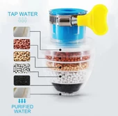 5 Kat Arıtma Musluk Başlığı Filtresi Su Tasarruflu - 1