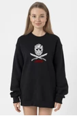 Friday The 13th Jason Mask Siyah Kadın 2ip Sweatshirt - 1