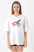 Mr Beast Dollar Bill Beyaz Kadın Oversize Tshirt thumbnail 1