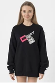 Mr Beast Dollar Bill Siyah Kadın 2ip Sweatshirt - 1