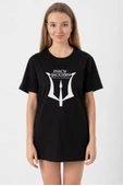Percy Jackson And The Olympians Siyah Kadın Oversize Tshirt thumbnail 1