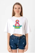International Women's Day Beyaz Kadın Crop Tshirt thumbnail 1