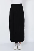 Kadın Triko Etek Oversize Siyah - 8