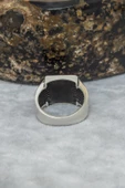 Kare Akik Taşlı 925 Gümüş Erkek Yüzük thumbnail 8