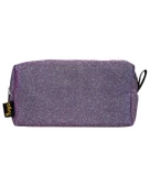 Yuga Makyaj Çantası Simli Hologramlı Mor - 1