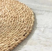 6'Lı Bambu Amerikan Servis Hasır 1. Kalite Örgü Yanmaz Tabak Tava Tencere Altlığı 34 x 34 cm - 3