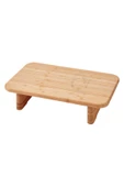 Nishev Ayaklı Kesme Tahtası Bambu Sunum Tahtası STOLTHET - 35x22 Cm - 1