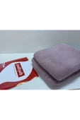 Nishev Padişah Düz Desensiz Pembe Battaniye + SLİKON YASTIK HEDİYELİ Nishev-P000095 - 1