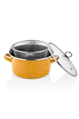 Nishev Betty Cat Kızartma Tenceresi Sarı 22 cm 4,5 lt - 2