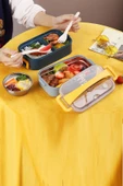 Vagonlife Bento Lunch Box Ofis-Okul İçin Yeni Nesil Sefer Tası -Çorba Kaseli Model-Paslanmaz Çelik 465 - 10