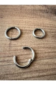 Sıkıştırmalı Deliksiz Fake 316l Paslanmaz Cerrahi Çelik Unisex Küpe Kıkırdak Küpe Ear Cuff (1 ADET) 10 mm Ebat - 7